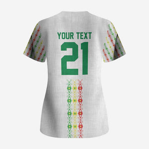 Custom Senegal Lions of Teranga Scrub Top African Football Champions 2025