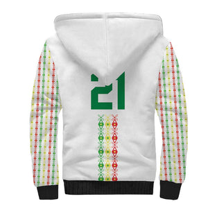 Custom Senegal Lions of Teranga Sherpa Hoodie African Football Champions 2025