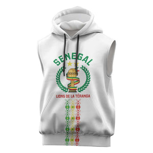 Custom Senegal Lions of Teranga Sleeveless Hoodie African Football Champions 2025