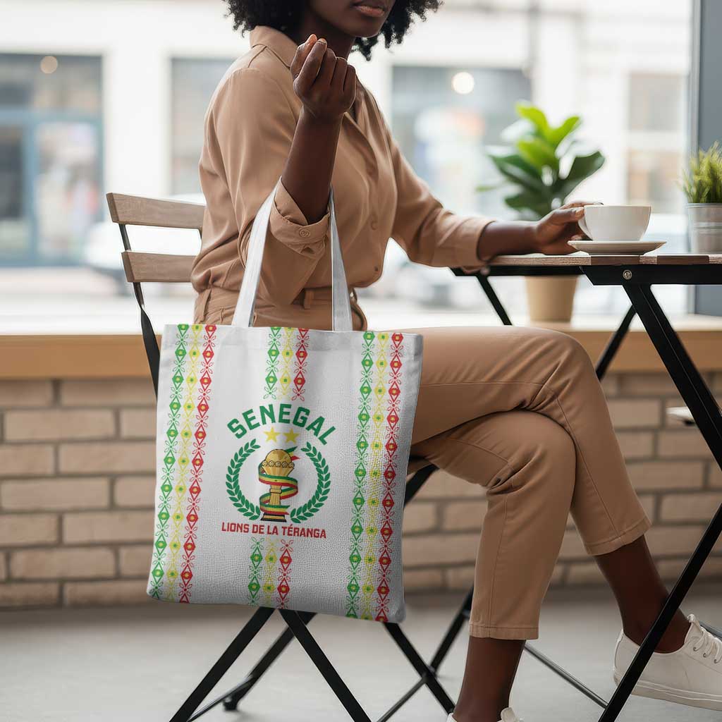 Senegal Lions of Teranga Tote Bag African Football Champions 2025
