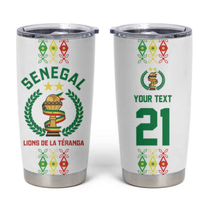 Custom Senegal Lions of Teranga Tumbler Cup African Football Champions 2025