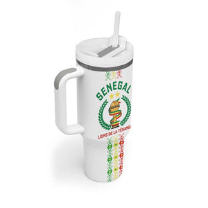 Custom Senegal Lions of Teranga Tumbler With Handle African Football Champions 2025