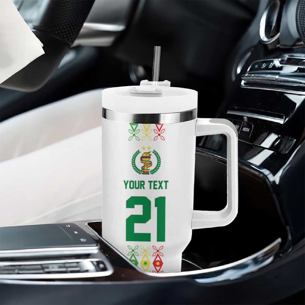 Custom Senegal Lions of Teranga Tumbler With Handle African Football Champions 2025