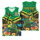 African-American Jamica Personalized Basketball Jersey Hummingbird and Crocodiles Tropical LT9