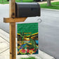 African-American Jamica Personalized Garden Flag Hummingbird and Crocodiles Tropical