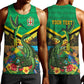 African-American Jamica Personalized Men Tank Top Hummingbird and Crocodiles Tropical