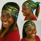 African-American Jamica Personalized Neck Gaiter Hummingbird and Crocodiles Tropical LT9