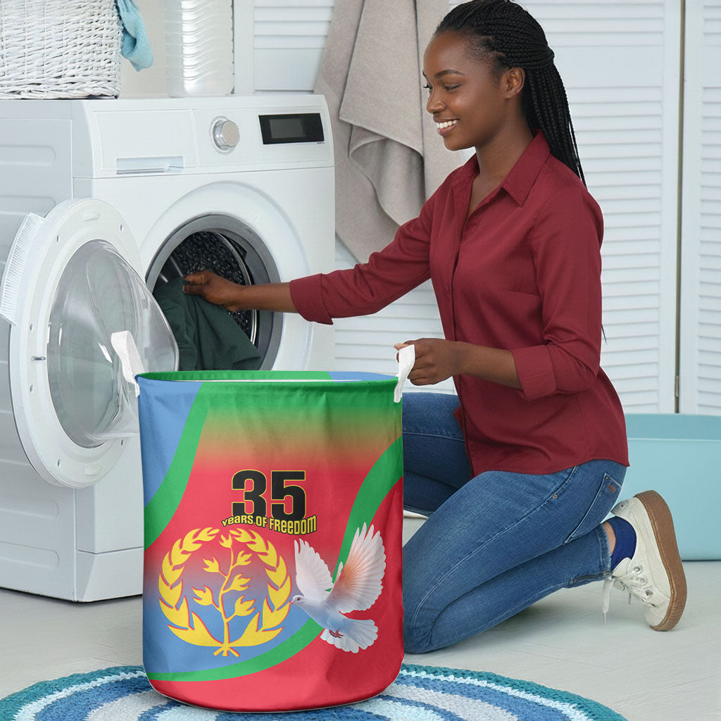Eritrea 35th Anniversary Laundry Basket May 24 1991-2026 Proud To Be Eritrean