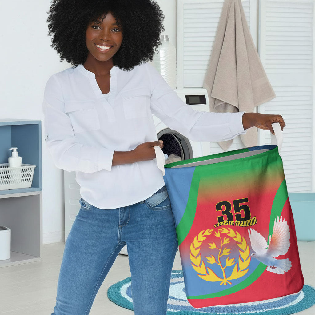 Eritrea 35th Anniversary Laundry Basket May 24 1991-2026 Proud To Be Eritrean