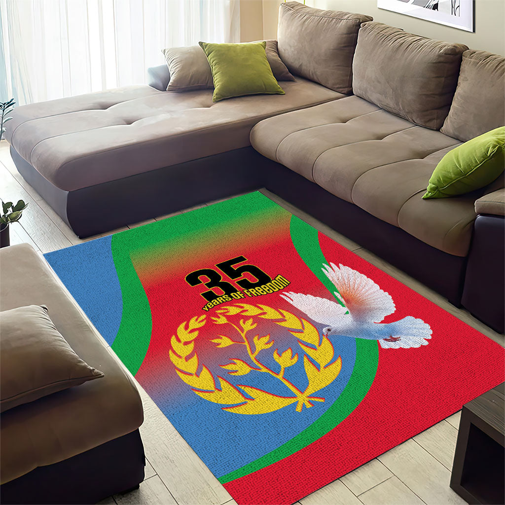 Eritrea 35th Anniversary Area Rug May 24 1991-2026 Proud To Be Eritrean