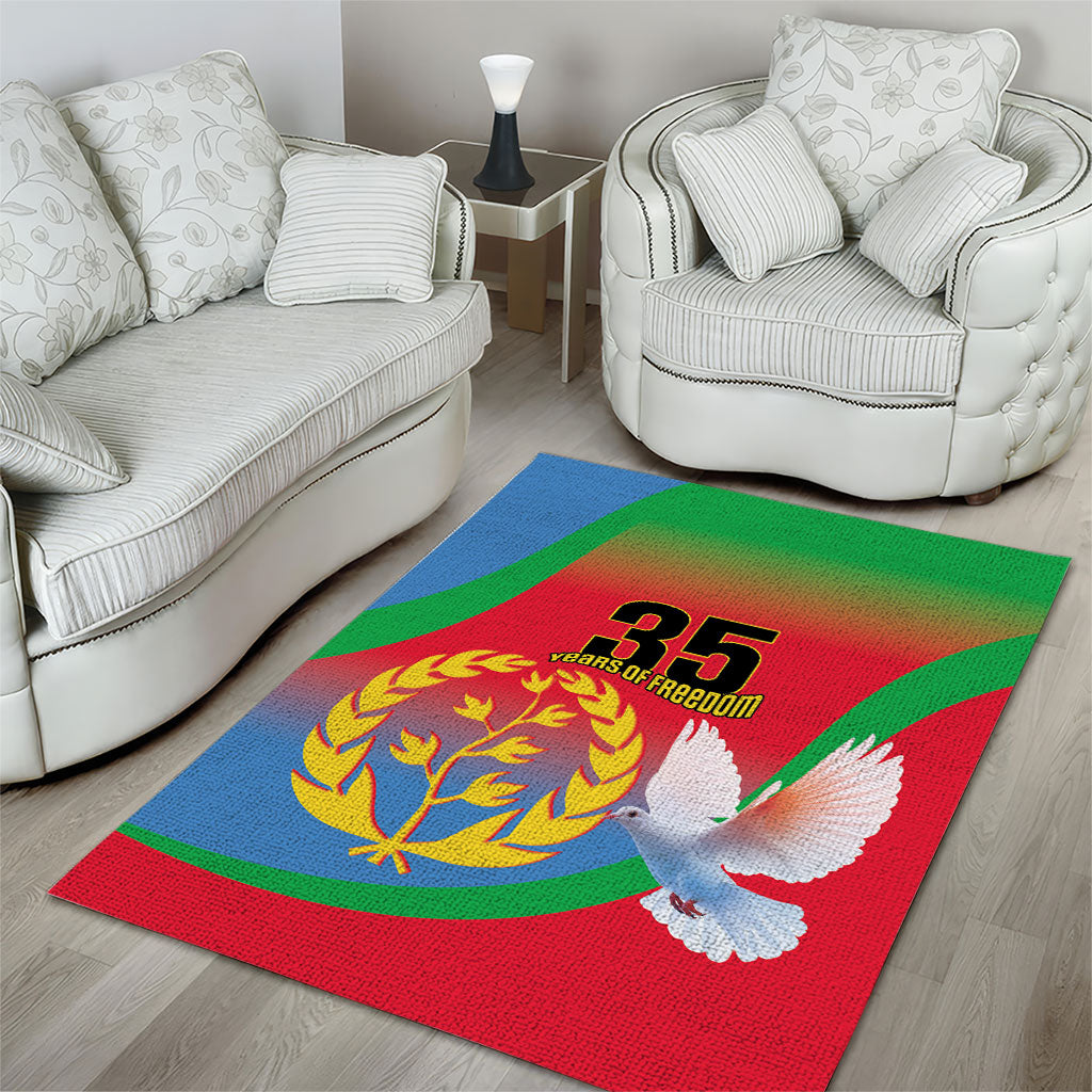 Eritrea 35th Anniversary Area Rug May 24 1991-2026 Proud To Be Eritrean