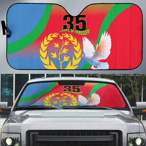 Eritrea 35th Anniversary Auto Sun Shade May 24 1991-2026 Proud To Be Eritrean