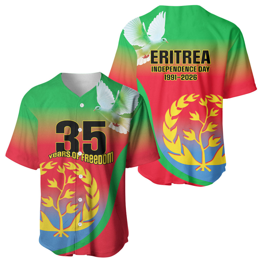 Eritrea 35th Anniversary Baseball Jersey May 24 1991-2026 Proud To Be Eritrean