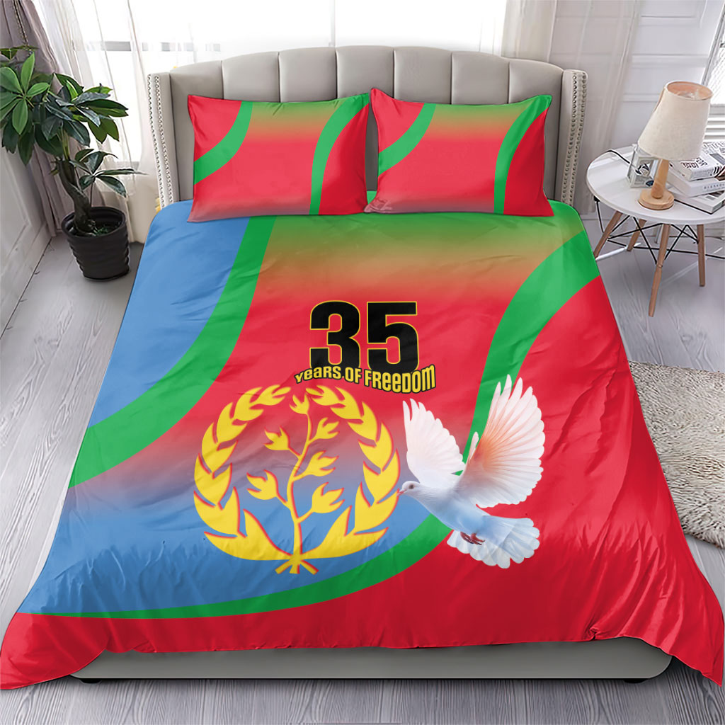 Eritrea 35th Anniversary Bedding Set May 24 1991-2026 Proud To Be Eritrean
