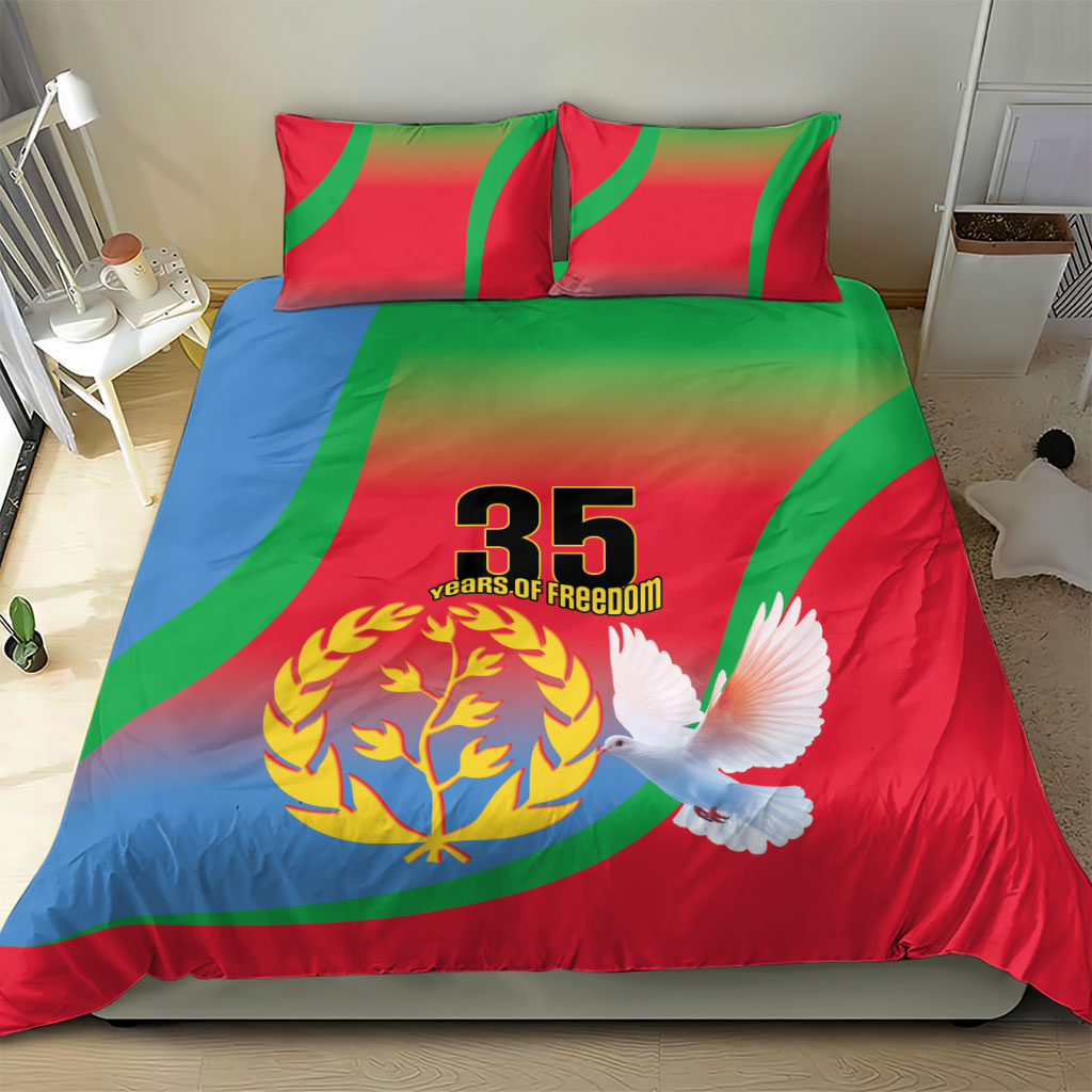 Eritrea 35th Anniversary Bedding Set May 24 1991-2026 Proud To Be Eritrean