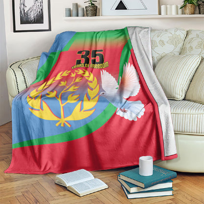 Eritrea 35th Anniversary Blanket May 24 1991-2026 Proud To Be Eritrean