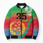 Eritrea 35th Anniversary Bomber Puffer Jacket May 24 1991-2026 Proud To Be Eritrean