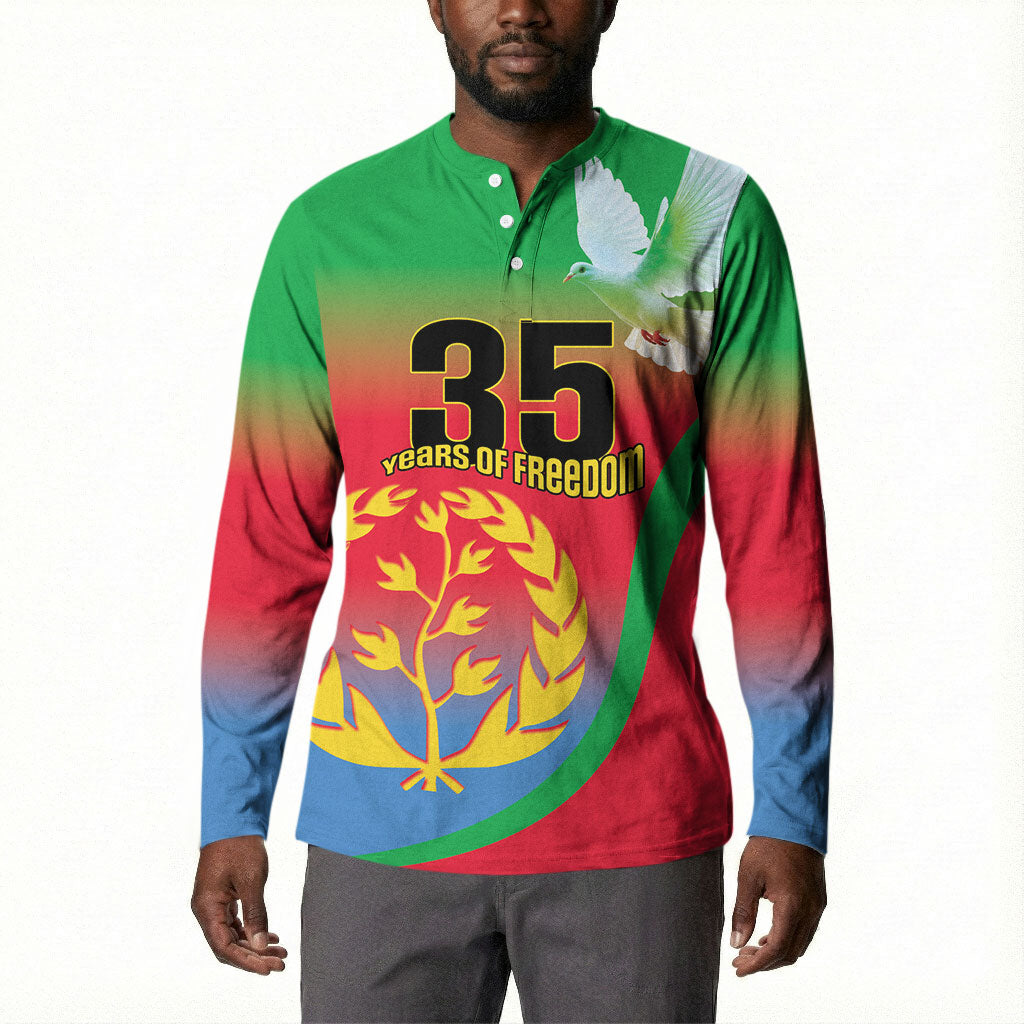 Eritrea 35th Anniversary Button Sweatshirt May 24 1991-2026 Proud To Be Eritrean