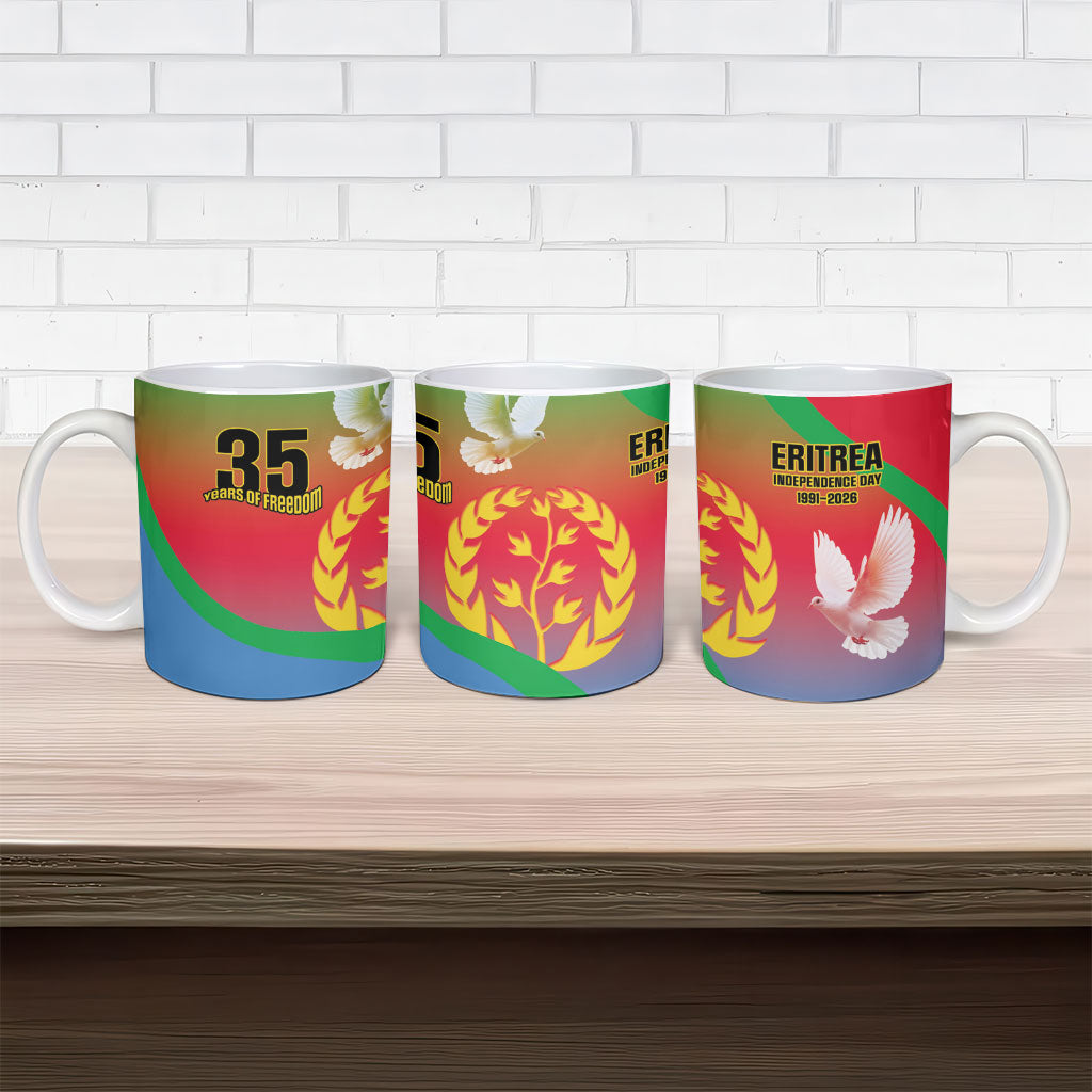 Eritrea 35th Anniversary Ceramic Mug May 24 1991-2026 Proud To Be Eritrean
