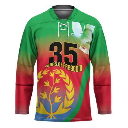 Eritrea 35th Anniversary Hockey Jersey May 24 1991-2026 Proud To Be Eritrean
