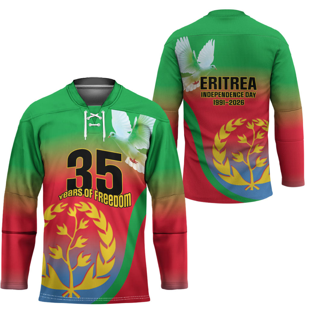 Eritrea 35th Anniversary Hockey Jersey May 24 1991-2026 Proud To Be Eritrean