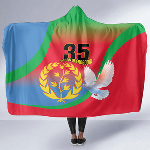 Eritrea 35th Anniversary Hooded Blanket May 24 1991-2026 Proud To Be Eritrean