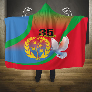 Eritrea 35th Anniversary Hooded Blanket May 24 1991-2026 Proud To Be Eritrean