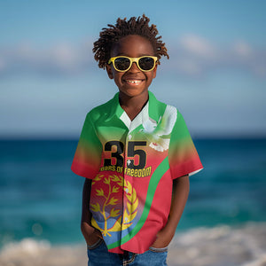 Eritrea 35th Anniversary Kid Hawaiian Shirt May 24 1991-2026 Proud To Be Eritrean