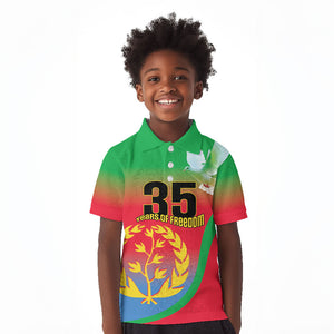 Eritrea 35th Anniversary Kid Polo Shirt May 24 1991-2026 Proud To Be Eritrean