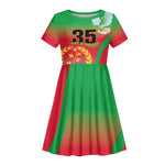 Eritrea 35th Anniversary Kid Short Sleeve Dress May 24 1991-2026 Proud To Be Eritrean