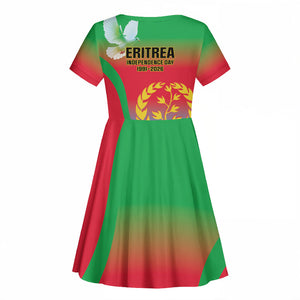 Eritrea 35th Anniversary Kid Short Sleeve Dress May 24 1991-2026 Proud To Be Eritrean