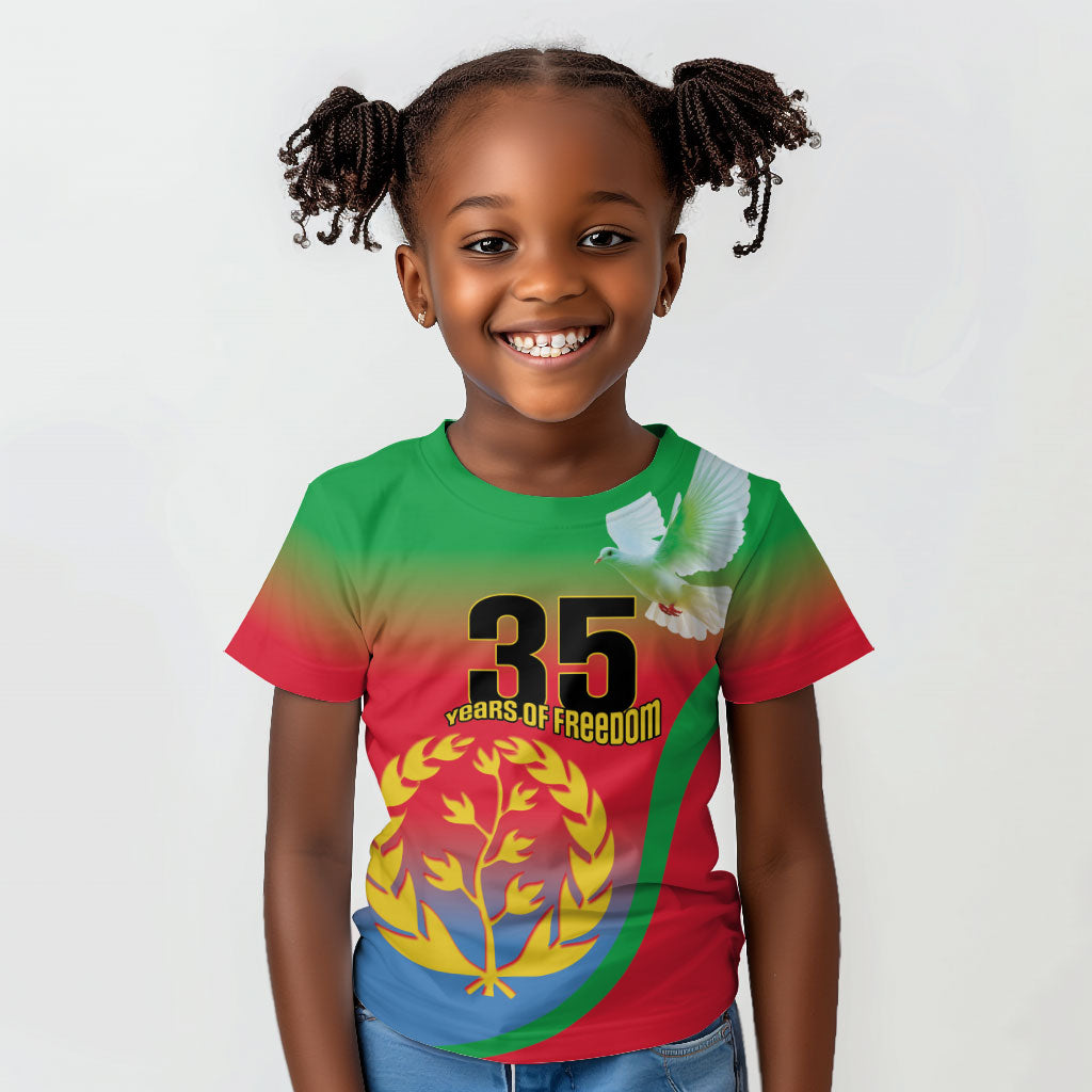 Eritrea 35th Anniversary Kid T shirt May 24 1991-2026 Proud To Be Eritrean