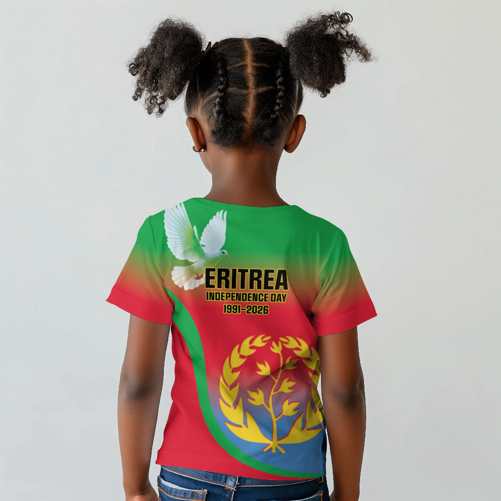 Eritrea 35th Anniversary Kid T shirt May 24 1991-2026 Proud To Be Eritrean