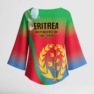 Eritrea 35th Anniversary Kimono Sleeve Blouse May 24 1991-2026 Proud To Be Eritrean