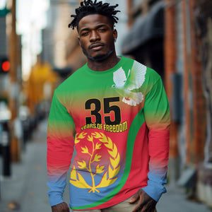 Eritrea 35th Anniversary Long Sleeve Shirt May 24 1991-2026 Proud To Be Eritrean