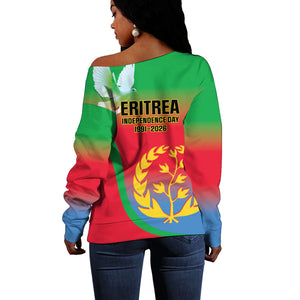 Eritrea 35th Anniversary Off Shoulder Sweater May 24 1991-2026 Proud To Be Eritrean