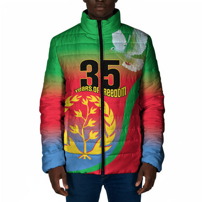 Eritrea 35th Anniversary Padded Jacket May 24 1991-2026 Proud To Be Eritrean