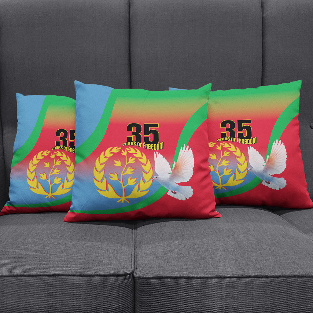 Eritrea 35th Anniversary Pillow Cover May 24 1991-2026 Proud To Be Eritrean