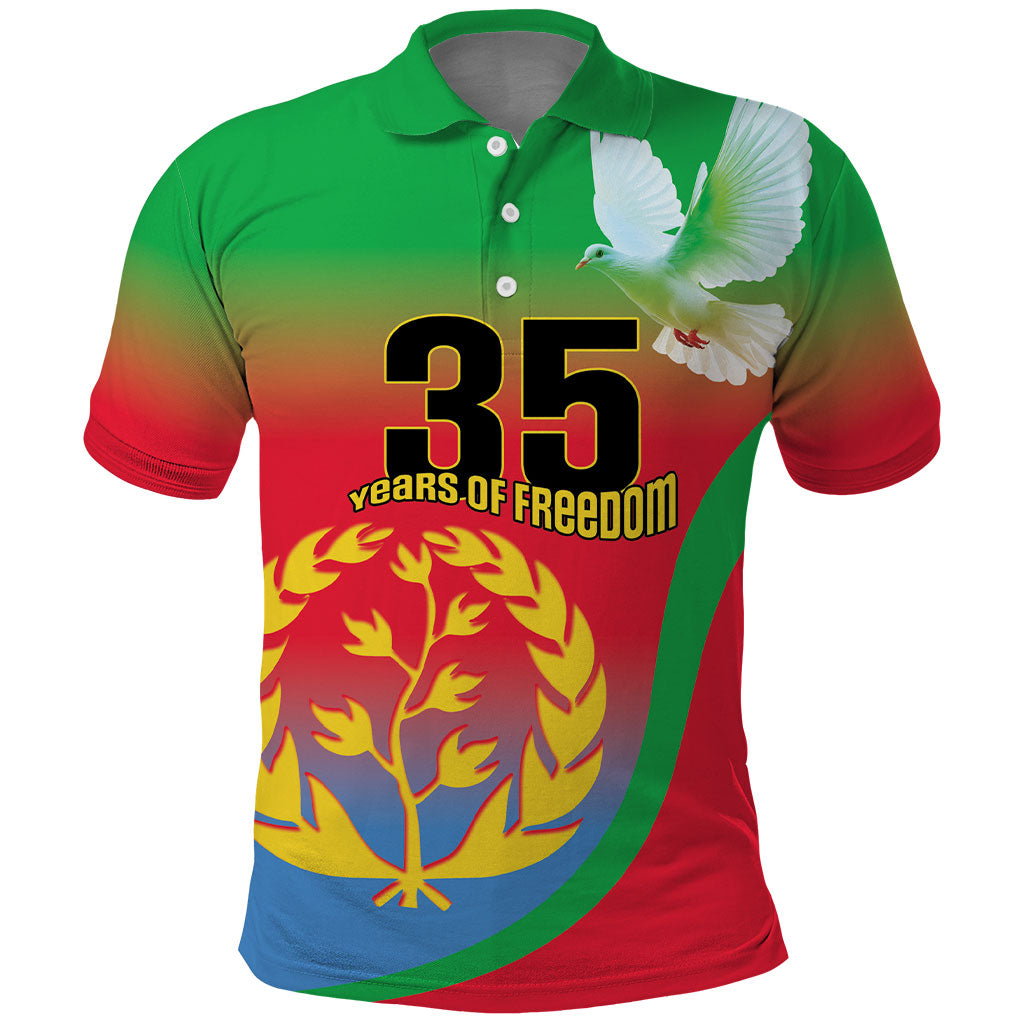 Eritrea 35th Anniversary Polo Shirt May 24 1991-2026 Proud To Be Eritrean