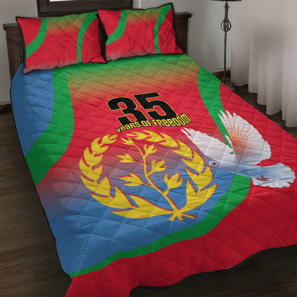Eritrea 35th Anniversary Quilt Bed Set May 24 1991-2026 Proud To Be Eritrean