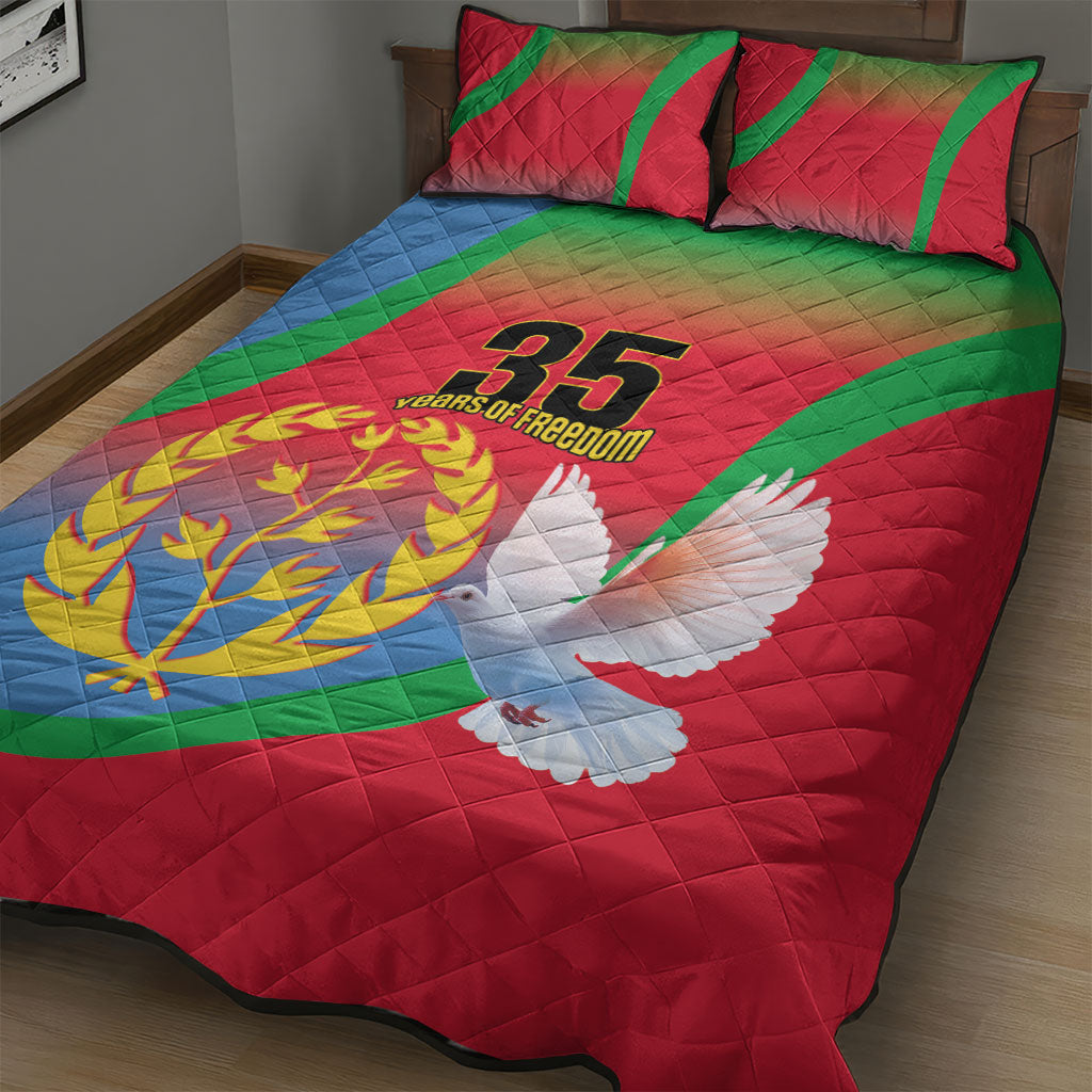 Eritrea 35th Anniversary Quilt Bed Set May 24 1991-2026 Proud To Be Eritrean