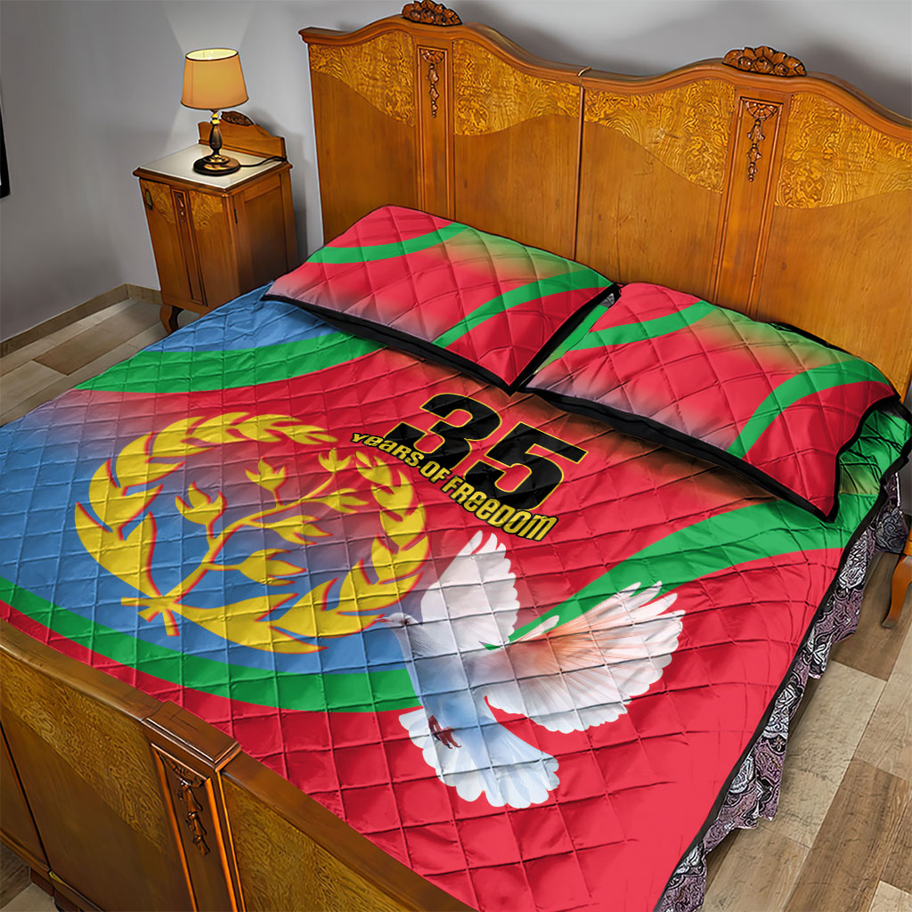 Eritrea 35th Anniversary Quilt Bed Set May 24 1991-2026 Proud To Be Eritrean