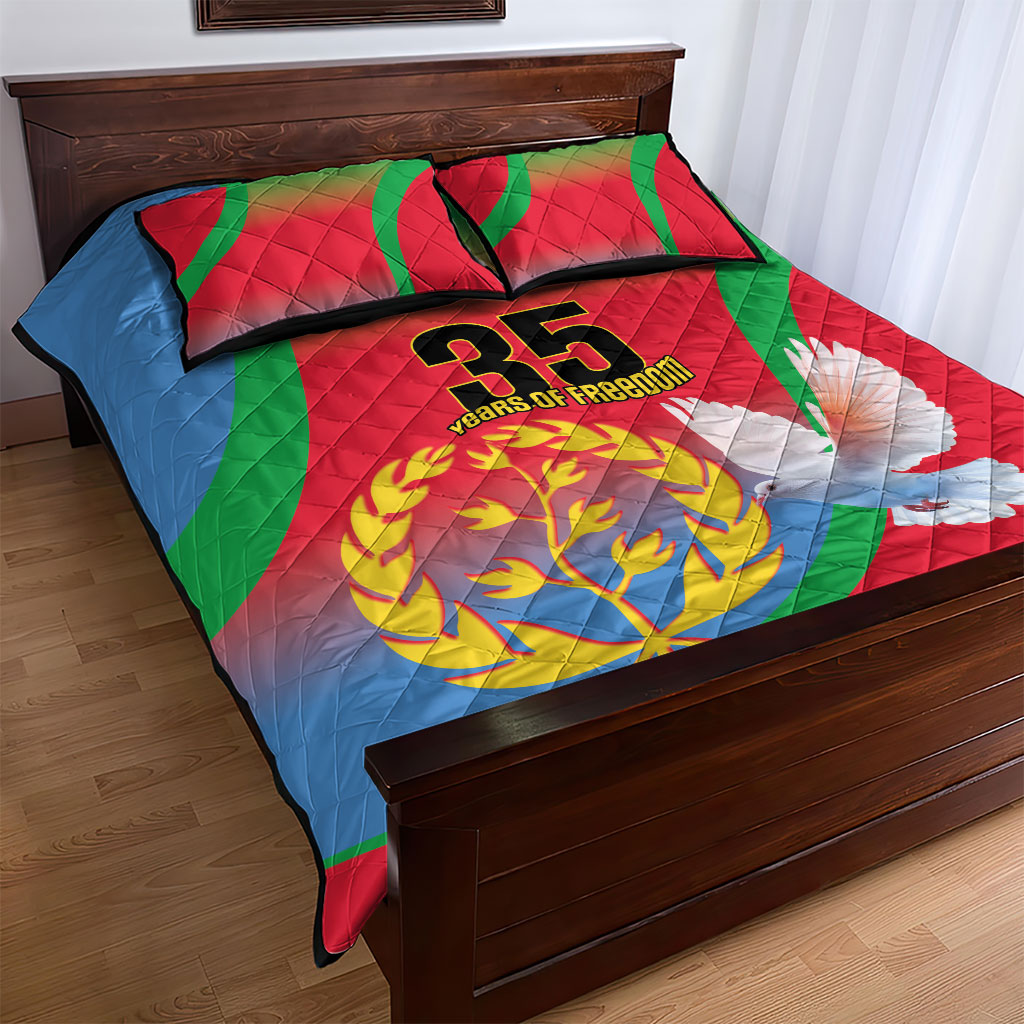 Eritrea 35th Anniversary Quilt Bed Set May 24 1991-2026 Proud To Be Eritrean