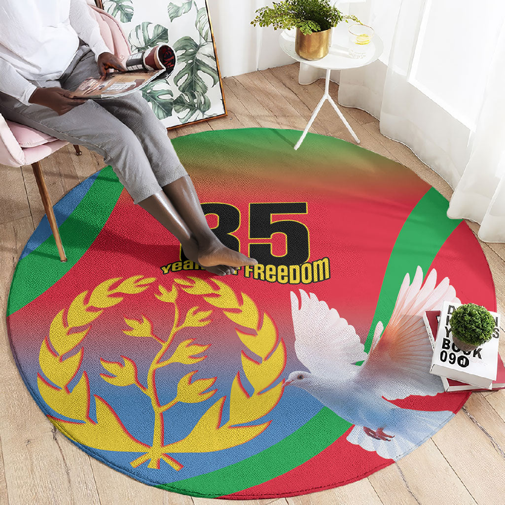 Eritrea 35th Anniversary Round Carpet May 24 1991-2026 Proud To Be Eritrean