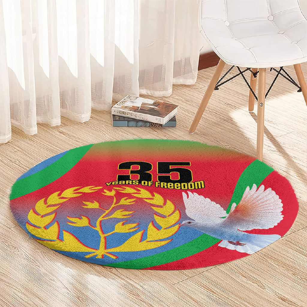 Eritrea 35th Anniversary Round Carpet May 24 1991-2026 Proud To Be Eritrean