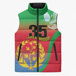 Eritrea 35th Anniversary Sleeveless Puffer Jacket May 24 1991-2026 Proud To Be Eritrean