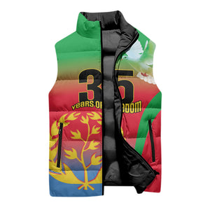 Eritrea 35th Anniversary Sleeveless Puffer Jacket May 24 1991-2026 Proud To Be Eritrean