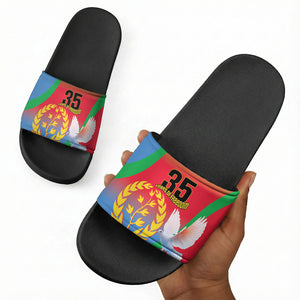 Eritrea 35th Anniversary Slide Sandals May 24 1991-2026 Proud To Be Eritrean