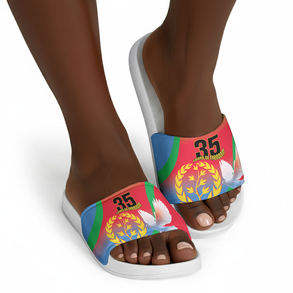 Eritrea 35th Anniversary Slide Sandals May 24 1991-2026 Proud To Be Eritrean