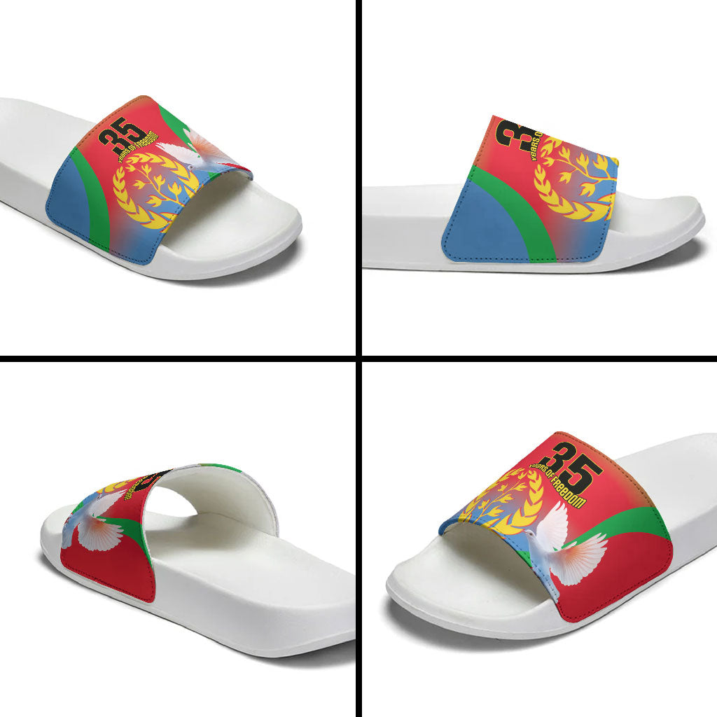 Eritrea 35th Anniversary Slide Sandals May 24 1991-2026 Proud To Be Eritrean